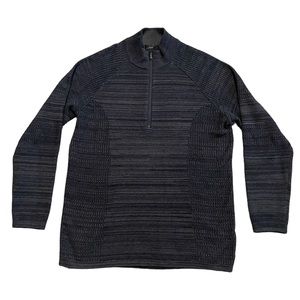 Under Armour 1/4 Zip Sweater Large Charcoal